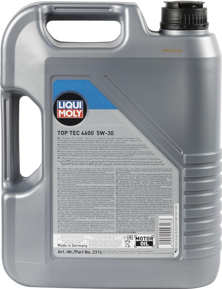 Olio motore leggero Top Tec 4600 5W-30 5L