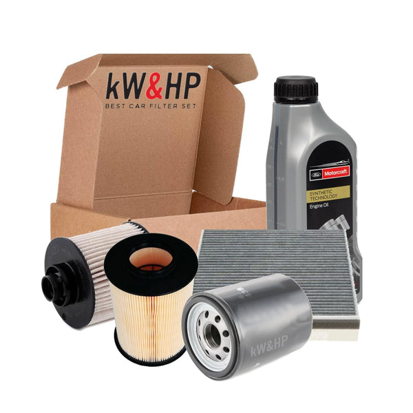 KIT TAGLIANDO 4 FILTRI + 4 LITRI OLIO MOTORE ORIGINALE 5W30 PER FIESTA, FUSION 1.4 TDCI
