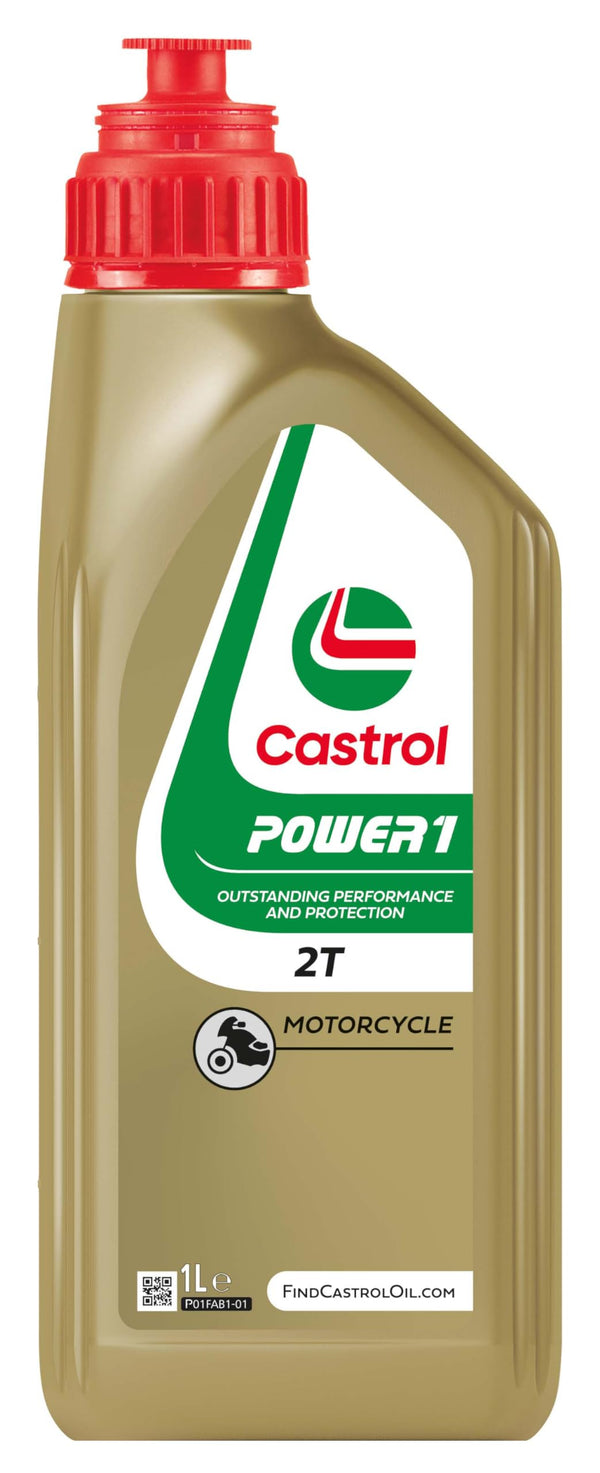 Castrol POWER 1 2T Olio Motore per Moto, 1L