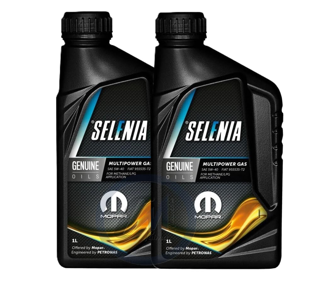 KIT 2 LITRI SELENIA MULTIPOWER GAS 5W-40 METANO MOPAR API SM ACEA C3 9.55535-T2