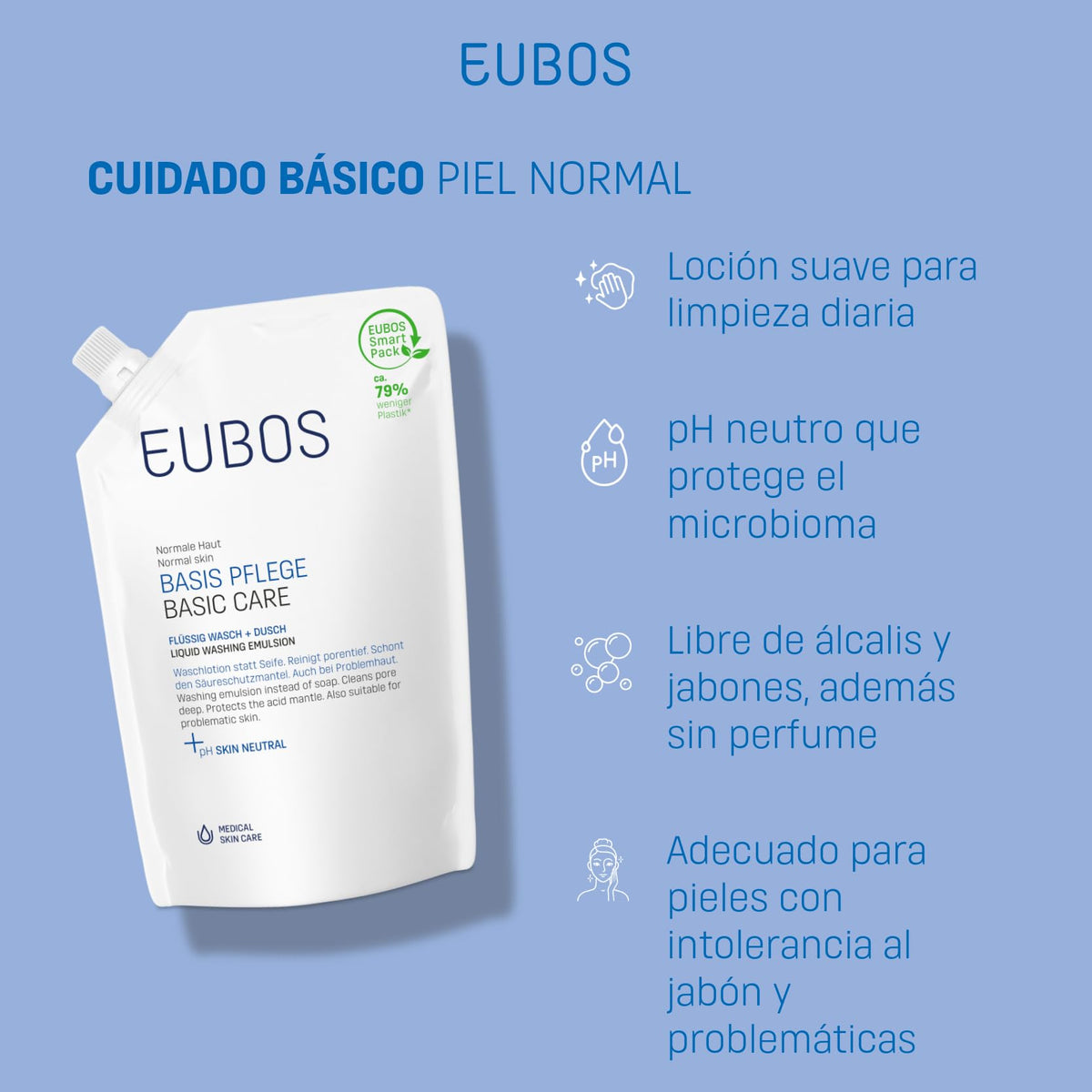 Eubos Liquid Blue Refill 400Ml