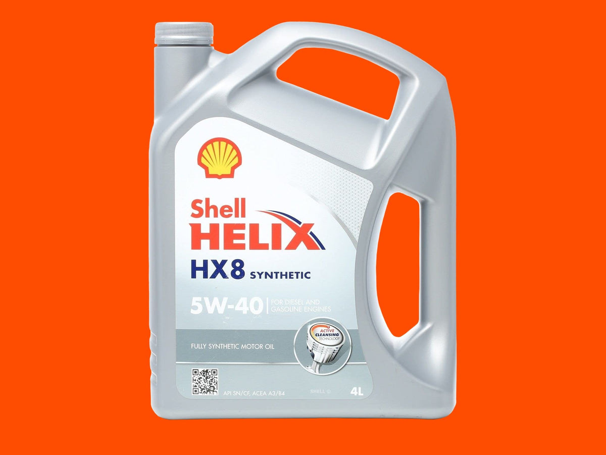 SHELL Olio motore Helix 5W-40 Olio sintetico 4 L Compatibilità con RENAULT Clio 3 Hatchback BR0/1, CR0/1 Clio 2 BB0/1/2, CB0/1/2 Clio 4 Hatchback BH, PEUGEOT 206 2 volumi/Coda spiovente 2A/C