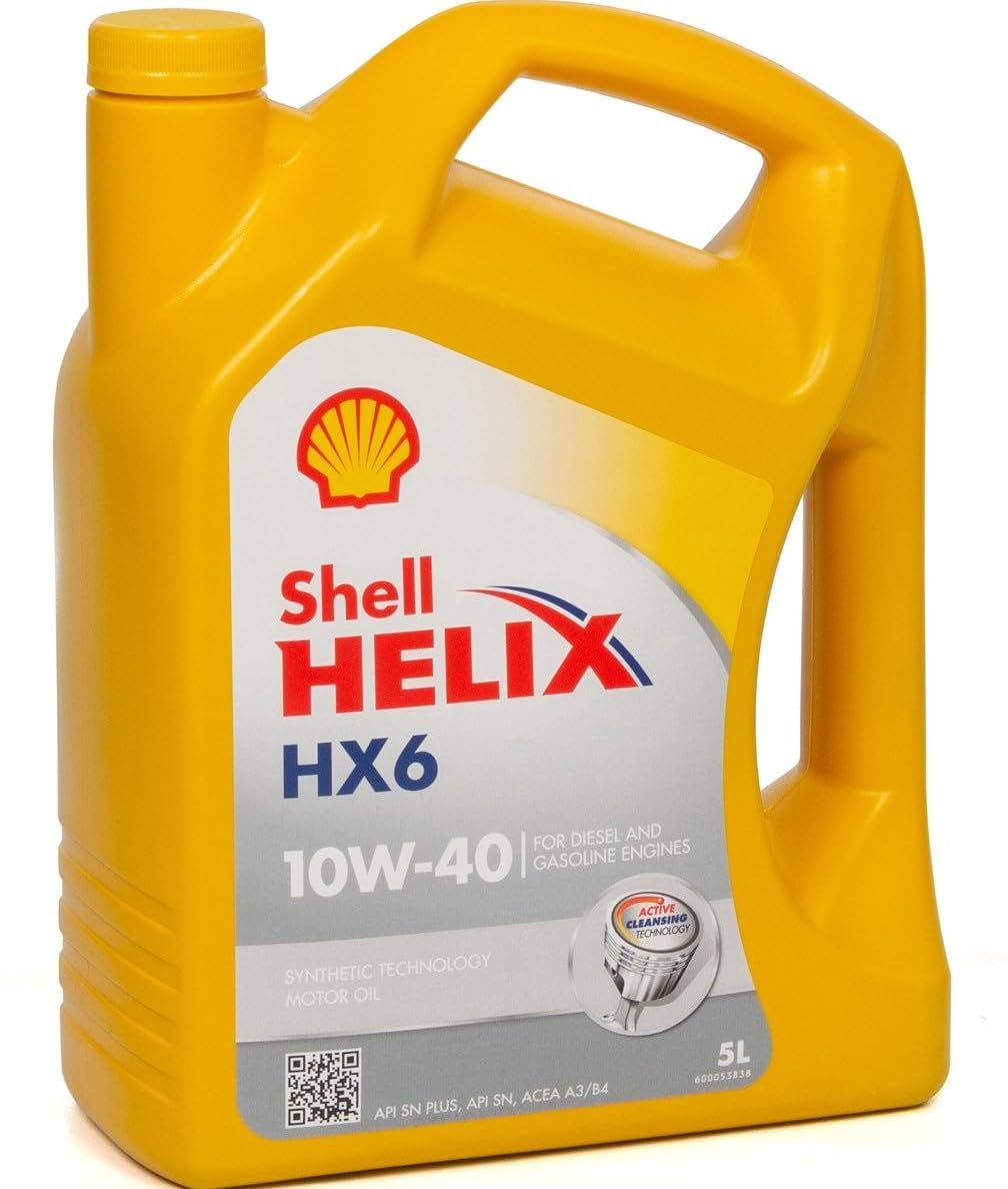 SHELL Olio motore Helix 10W-40 Olio parzialmente sintetico 4 L Compatibilità con RENAULT Clio 2 BB0/1/2, CB0/1/2, PEUGEOT 205 II 20A/C 306 2 volumi/Coda spiovente 7A, 7C, N3, N5, CITROËN SAXO S0, S1