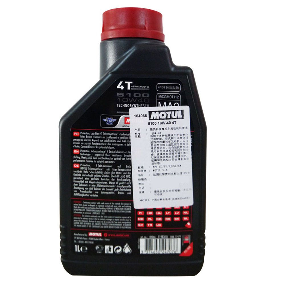 Olio motore Motul 5100 10W40 LT. 1