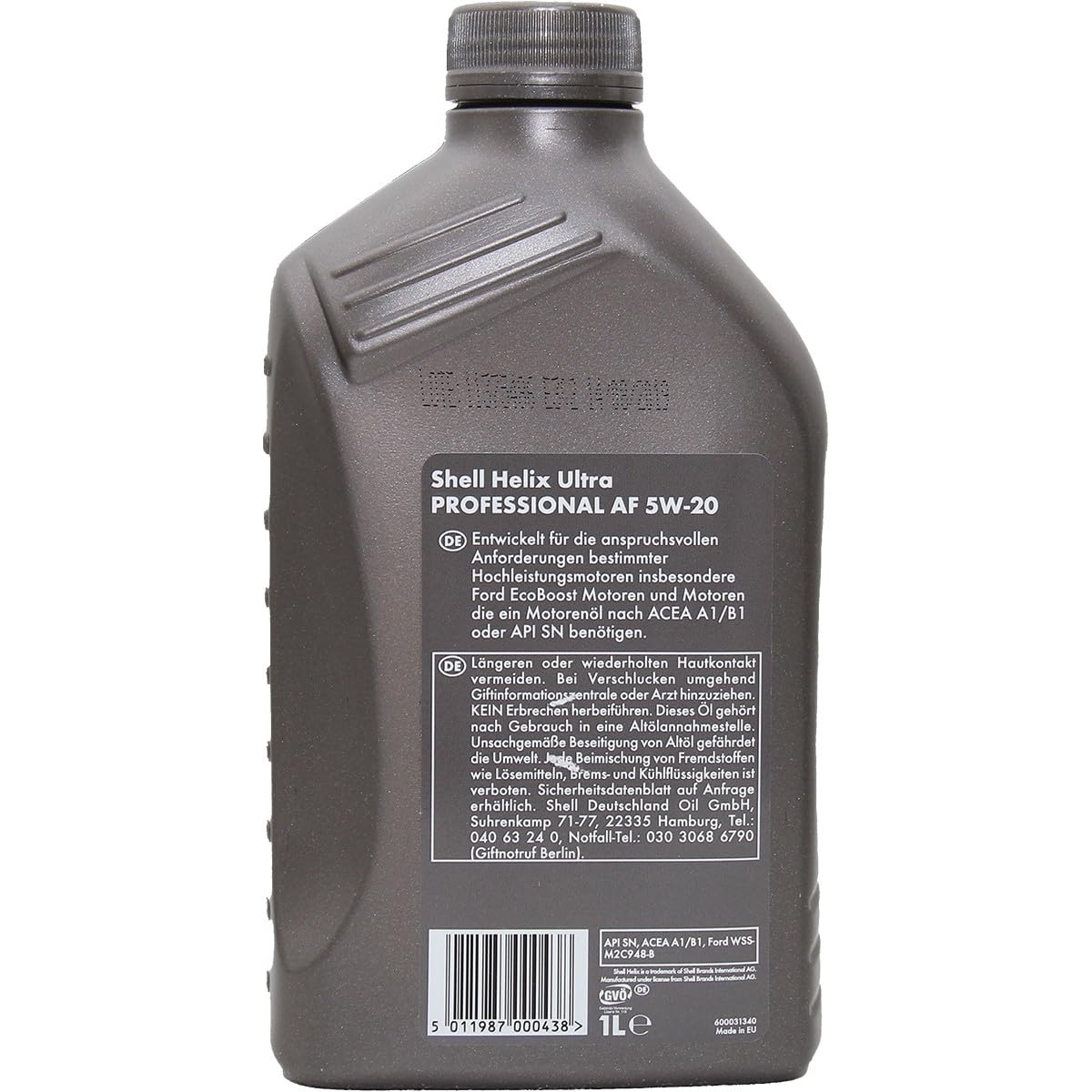 SHELL Olio motore Helix 5W-20 1 L Compatibilità con FORD Fiesta Mk6 Hatchback JA8, JR8 Fiesta Mk5 Hatchback JH1, JD1, JH3, JD3 Focus II Hatchback DA, HCP, DP FOCUS III, TOYOTA Yaris Hatchback P13