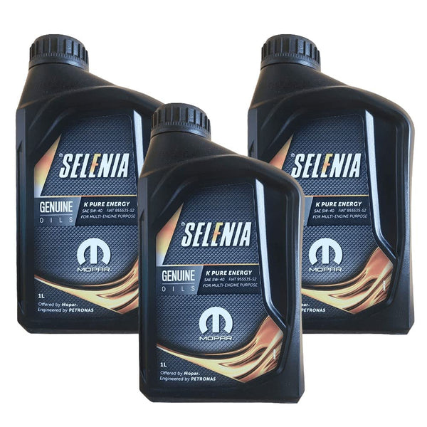 OLIO MOTORE SELENIA K PURE ENERGY SAE 5W40 ACEA C3 PER MOTORI BENZINA MULTIAIR. CONFEZIONE DA 3 LITRI