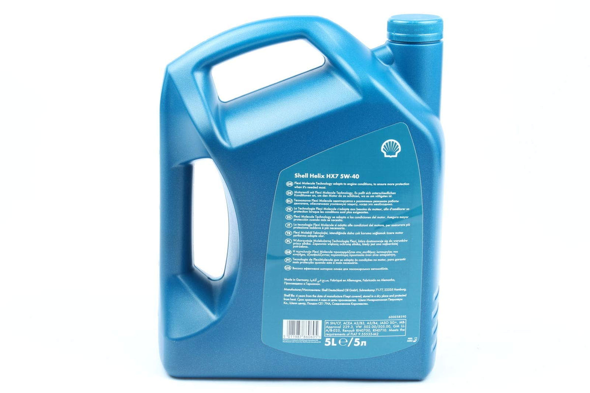 Shell Helix HX7 5W40 MOTORÃ–L 5W-40 3x5L