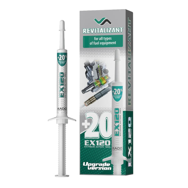 XADO Additivo per ogni tipo di sistema di alimentazione con Revitalizant® - EX120 per impianti di combustione e sistemi di iniezione, 8ml