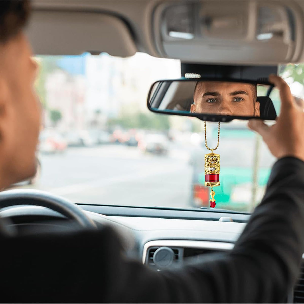 Diffusori di olio per auto Ciondolo Ricaricabile con Fragranza di Profumo