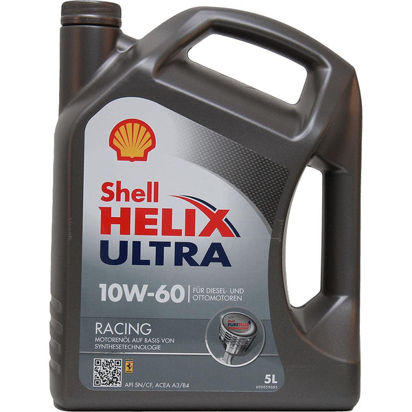 SHELL Olio motore Helix 10W-60 Olio sintetico 100% 5 L Compatibilità con VW Golf 4 Hatchback 1J1 Golf 5 Hatchback 1K1 POLO 9N, BMW 3 Sedan E90, AUDI A3 Sportback 8PA