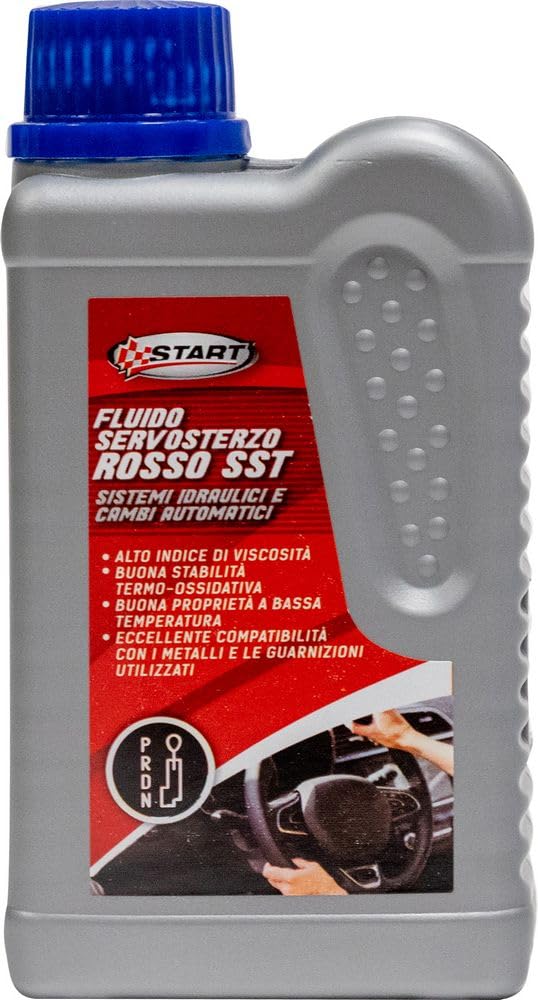 Start Fluido Servosterzo Rosso SST 250 ml – Olio Idraulico per Sterzo, Lubrificante Protettivo Antiusura, Additivo per Sistemi Idraulici Auto, Protezione e Prestazioni Durature