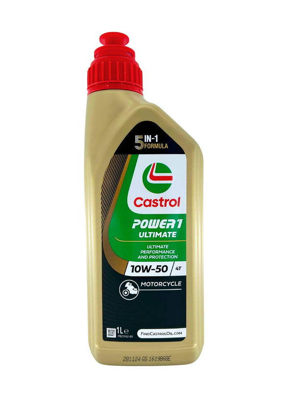 olio motore moto e scooter Castrol Power 1 Ultimate 10W50 Confezione 4x1lt.