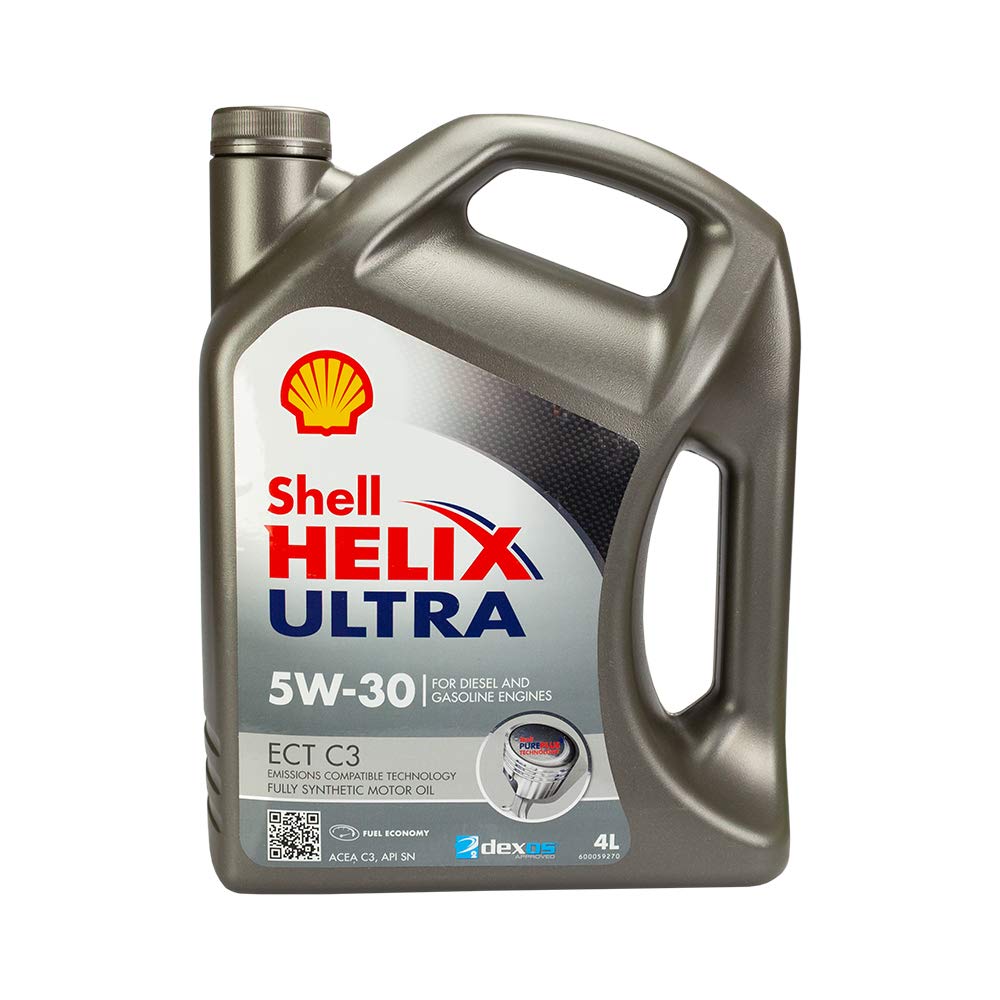 SHELL Olio motore Helix 5W-30 4 L Compatibilità con VW Polo Hatchback 6R1, 6C1 Golf 4 Hatchback 1J1 Golf 7 Hatchback 5G1, BQ1, BE1, BE2 Golf 6 5K1 Golf 5 Hatchback 1K1