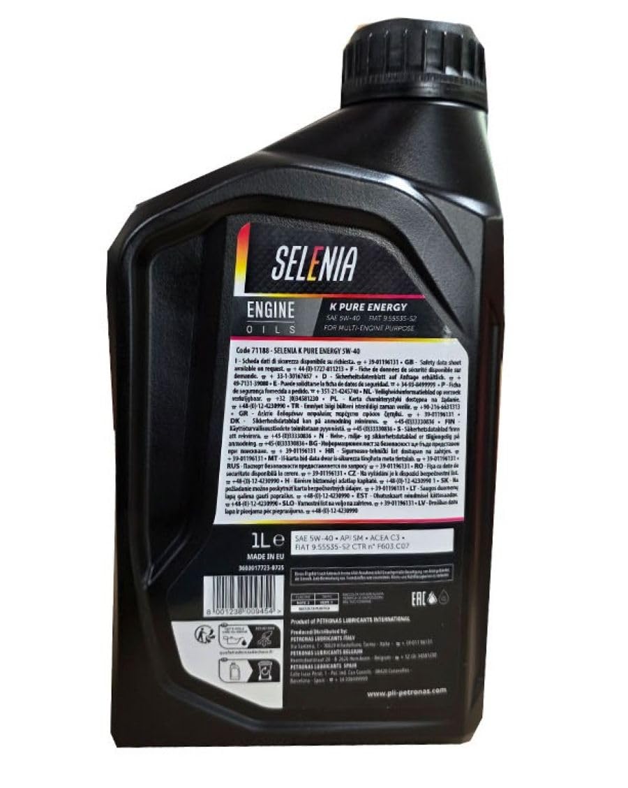 Olio motore Selenia 5W40 K LT. 5