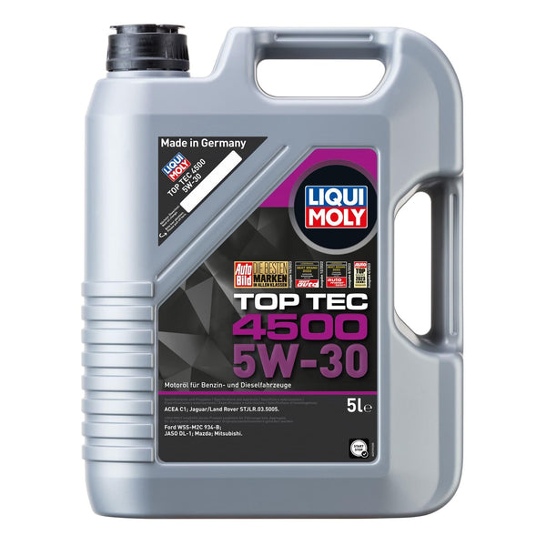 LIQUI MOLY Olio motore Top Tec 5W-30 5 L Compatibilità con PEUGEOT 206 2 volumi/Coda spiovente 2A/C 207 WA, WC 308 I Hatchback 4A, 4C 307 3A/C, CITROËN C3 I Hatchback FC, FN