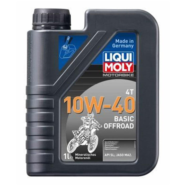 LIQUI MOLY Olio motore Motorbike 4T 10W-40 Olio parzialmente sintetico 1 L Compatibilità con YAMAHA MOTORCYCLES TRICKER TW XT TT WR