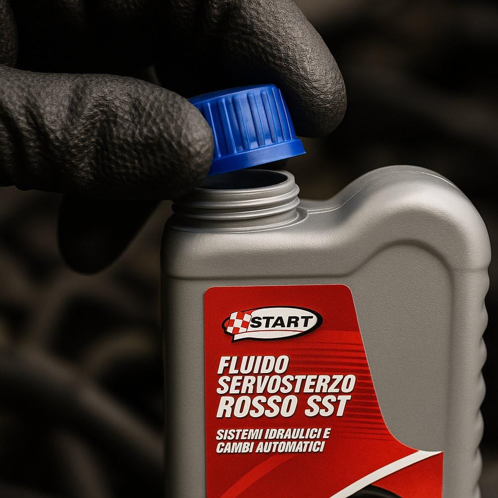 Start Fluido Servosterzo Rosso SST 250 ml – Olio Idraulico per Sterzo, Lubrificante Protettivo Antiusura, Additivo per Sistemi Idraulici Auto, Protezione e Prestazioni Durature
