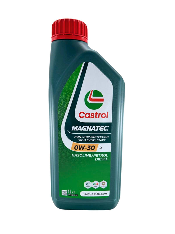 Olio motore 0w30 auto diesel lubrificante Castrol Magnatec 0w30 D con Portachiavi Cavatappi conf. 7x1lt