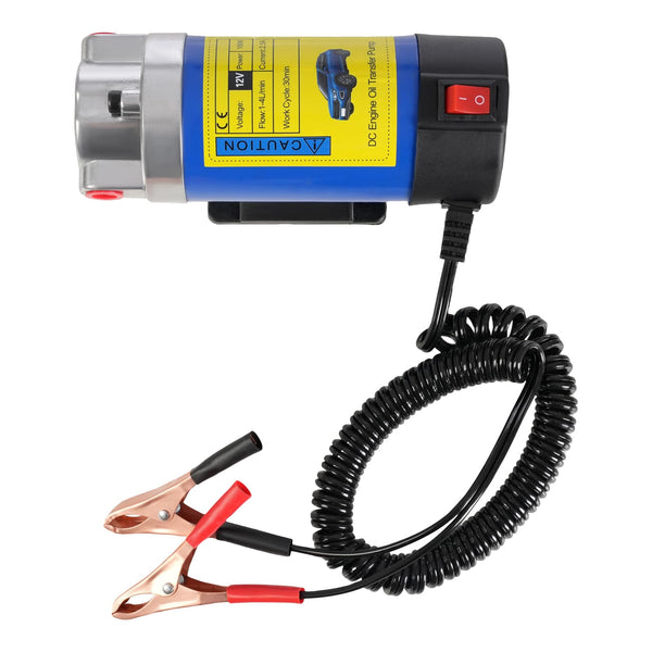 12 V, 100 W, pompa di aspirazione dell'olio, pompa diesel, 1-4 l/min, con 3 tubi, cambio dell'olio, per auto, moto, barca, camion