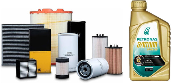 KIT TAGLIANDO CON 4 FILTRI MISTI (FILTRO OLIO, FILTRO ARIA, FILTRO CARBURANTE E FILTRO ABITACOLO) + 4 LITRI DI OLIO MOTORE SELENIA WR 5W40