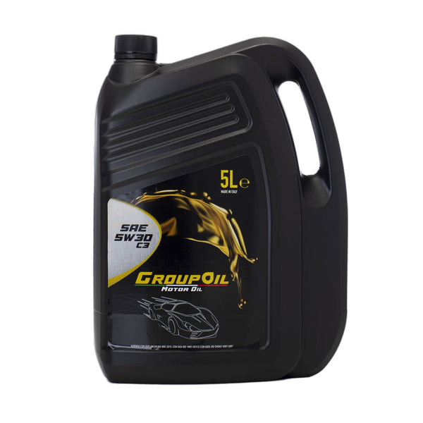 Lubrificanti GROUPOIL 5W30 ACEA C3 1x5L- Olio motore totalmente sintetico formulato con oli base sintetica ad alte prestazioni - 100% made in Italy