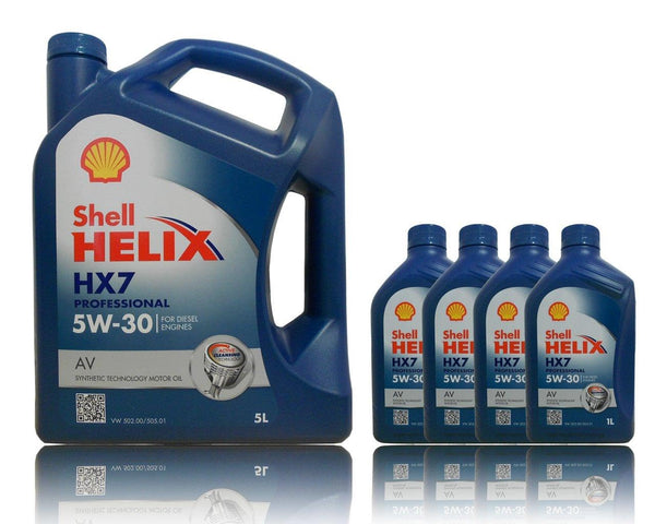 Shell Helix Professional HX7 AV 5W-30 1x5+4x1 Liter