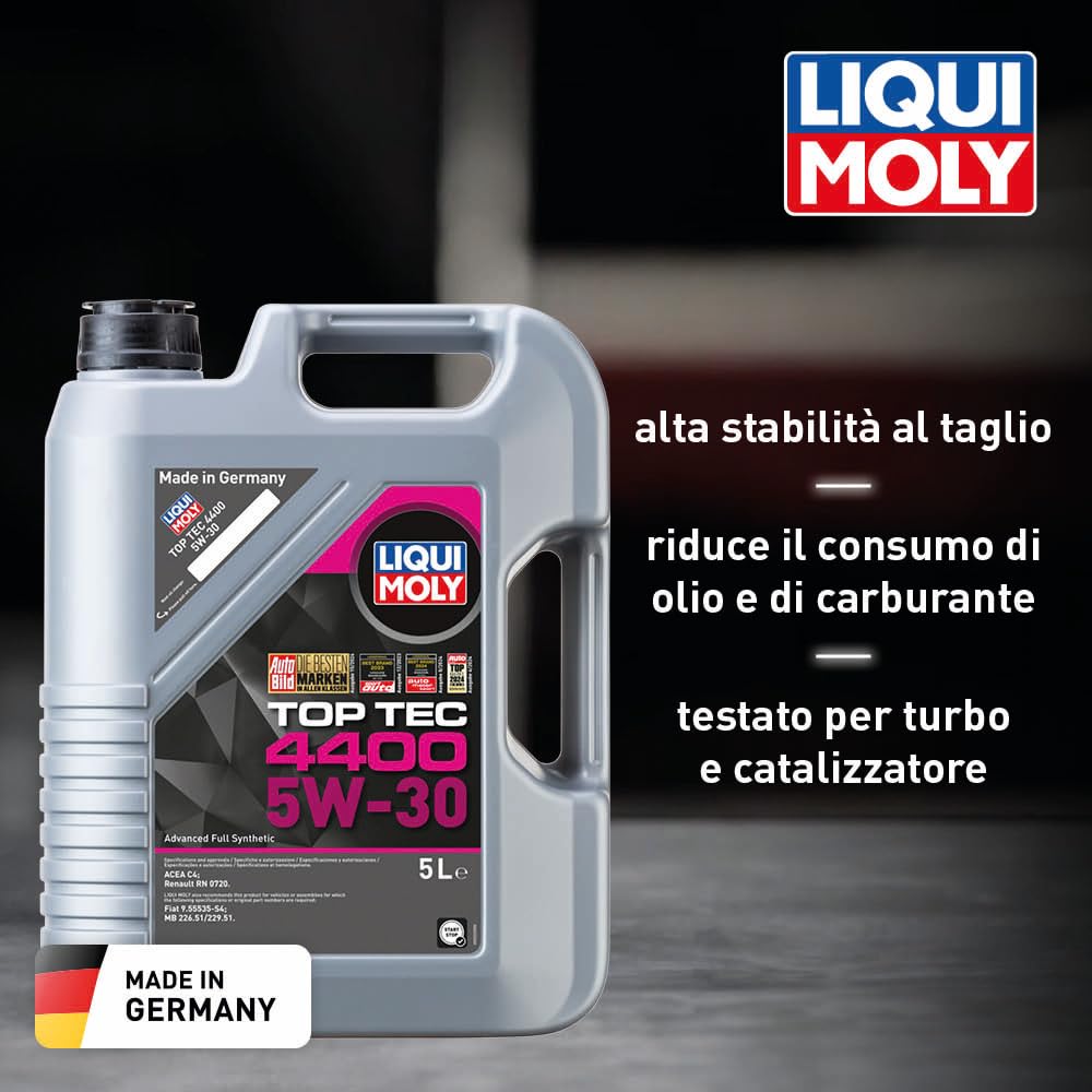 LIQUI MOLY | Top Tec 4400 5W-30 | 5 L | Oli motore | Tecnologia sintetica | SKU: 2322