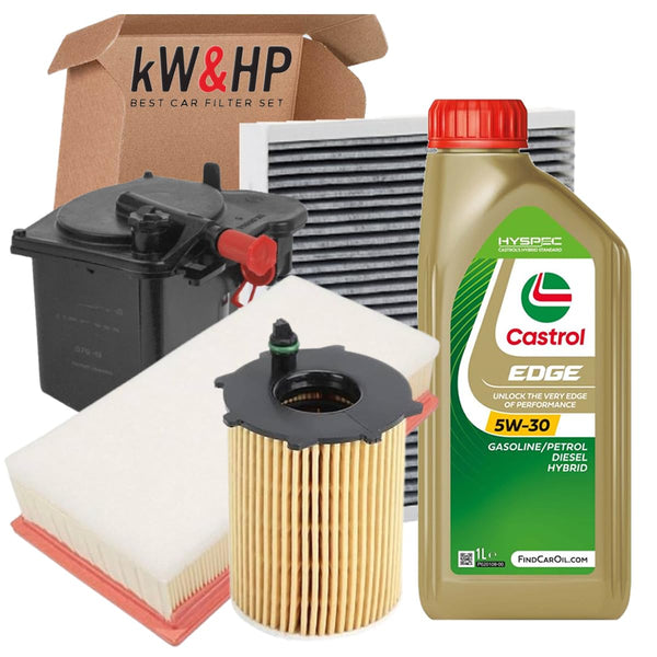 KIT TAGLIANDO 4 FILTRI + OLIO ORIGINALE 5W30 PER MINI COOPER R56 1.6 COOPER D Diesel (109 CV / 80 kW 9HZ (DV6TED4), da anno 2006-2010)
