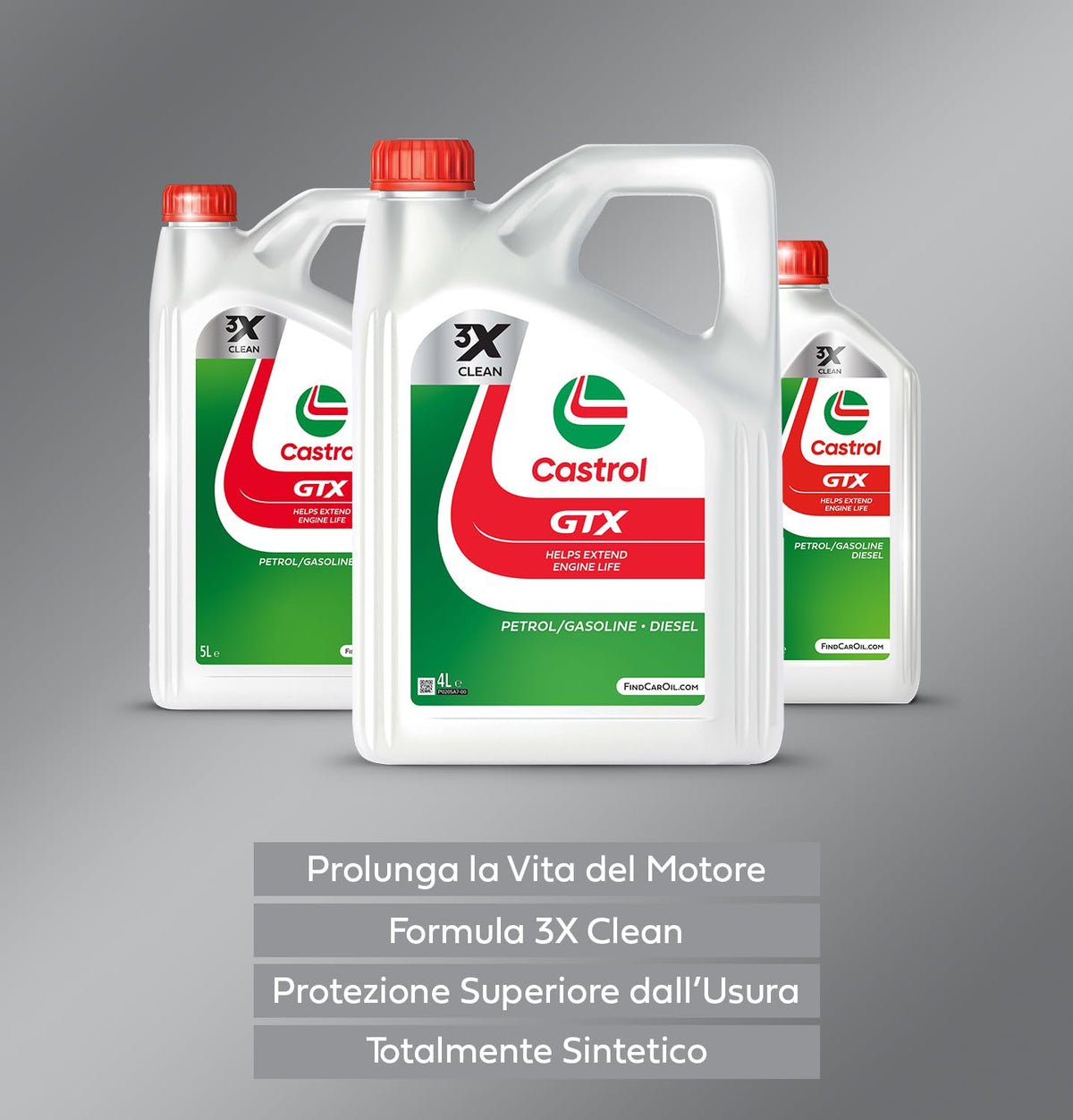 Castrol GTX 5W-30 RN17 Olio Motore per auto Totalmente Sintetico, 5L