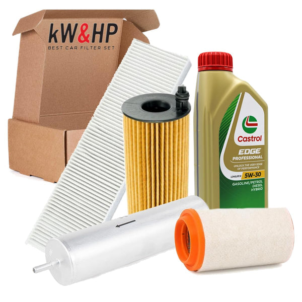 KIT TAGLIANDO 4 FILTRI + 5LT OLIO MOTORE CASTROL_5W30 PER MINI COUNTRYMAN COOPER D 1.6 2.0
