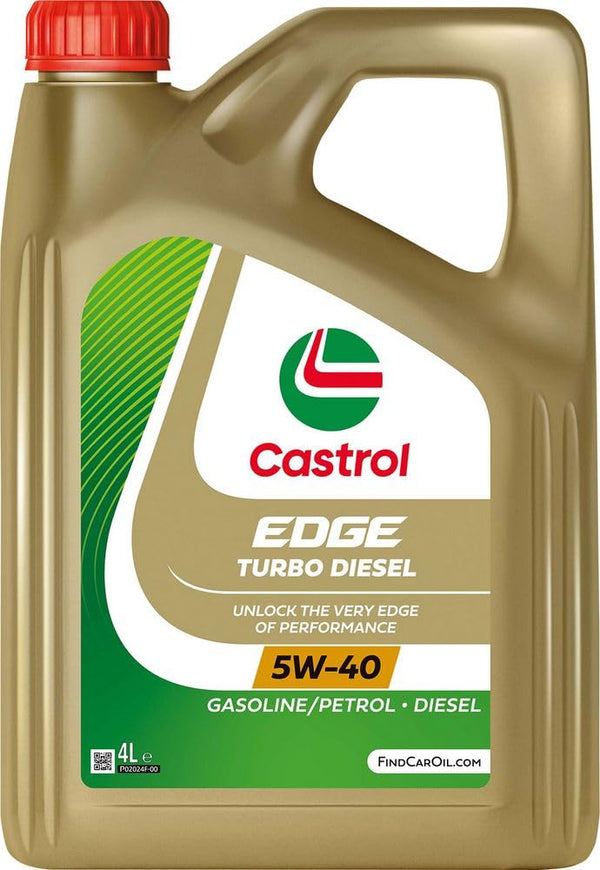 Castrol OLIO MOTORE LUBRIFICANTE EDGE TURBO DIESEL 5W-40 Q3 TITANIUM 4L