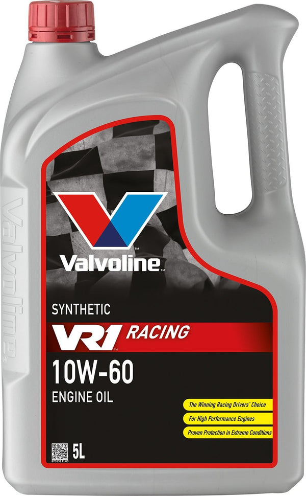 Valvoline Olio Motore VR1 RACING 10W-60 5L Lubrificante Auto sintetico specifico per auto ad altissime prestazioni