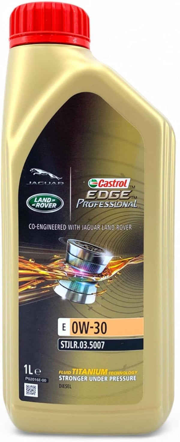 OLIO MOTORE CASTROL EDGE PROFESSIONAL E 0W30 PER MOTORI BENZINA DIESEL COMPATIBILE JAG./L.ROV. STJLR.03.5007 CONFEZIONE LT.1