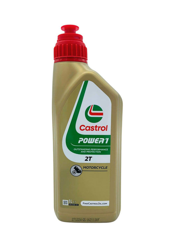 1LT OLIO LUBRIFICANTE CASTROL POWER 1 2T MOTO SCOOTER 2 TEMPI CLEAN BURN FORMULA