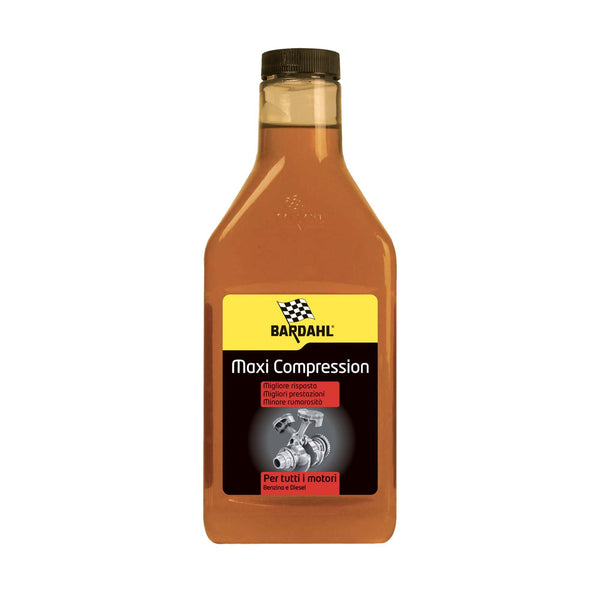 Bardahl - Maxi Compression - Additivo Auto per Olio Motore, Riduce Il Consumo e Arresta Le Perdite d'Olio, Migliora Potenza e Prestazioni, Compatibile con Motori Diesel e Benzina, 473 ml