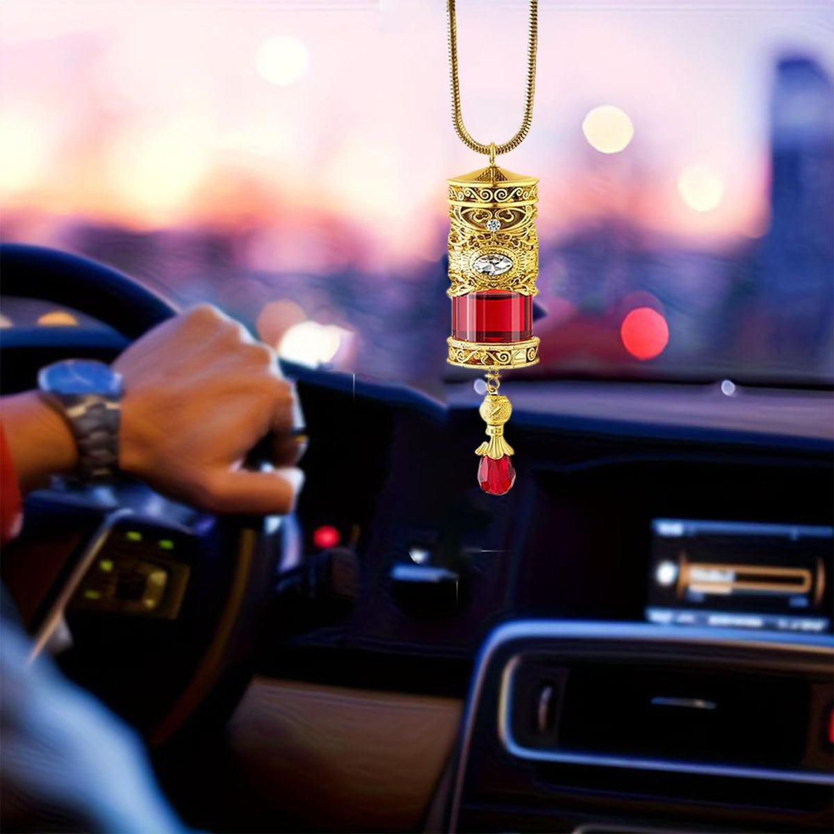 Diffusori di olio per auto Ciondolo Ricaricabile con Fragranza di Profumo