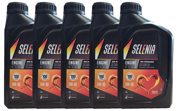 ricambi auto smc Olio Motore SELENIA WR Forward SAE 0W-30 ACEA C2 Diesel Euro 6 5 Litri