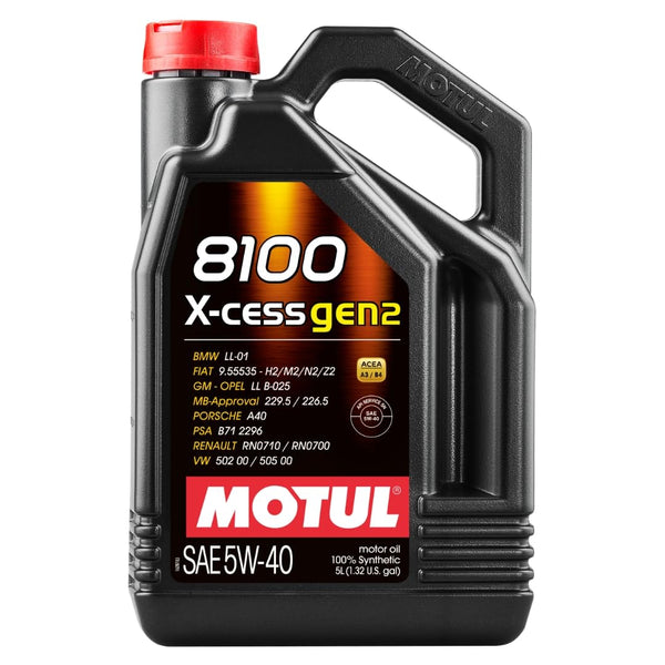 Motul 8100 x-cess gen2 5w40 5lt. olio motore autoveicoli 109776