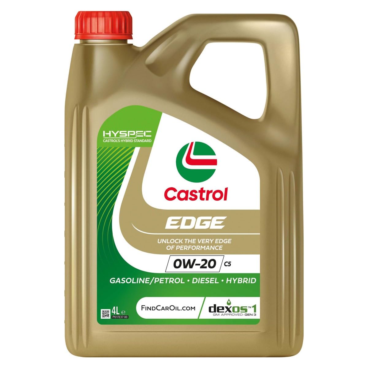 CASTROL Olio motore EDGE 0W-20 Olio sintetico Olio 4 L