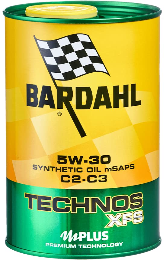 Bardahl - Olio Motore per Auto, Technos XFS C2-C3 5W30, Massimizza le Prestazioni del Motore, Formula 100% Sintetica, 3 Litri