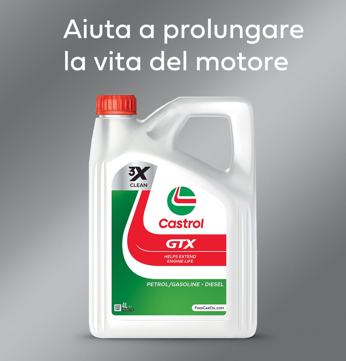 Castrol GTX 10W-40 A3/B4 Olio Motore per auto SemiSintetico, 5L