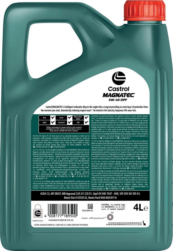 Castrol OLIO MAGNATEC DIESEL 5W-40 DPF 4L