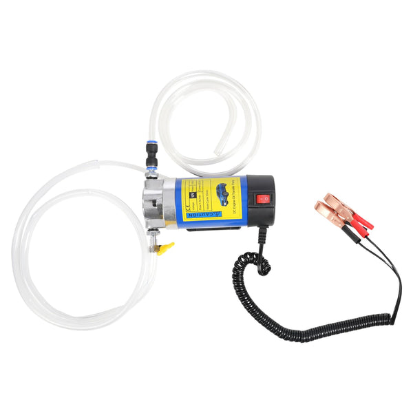 Cutycaty Pompa di aspirazione dell'olio 12V 100W Pompa diesel Pompe del carburante Pompa dell'olio Pompa di travaso elettrica carburante-acqua per olio motore e diesel per auto