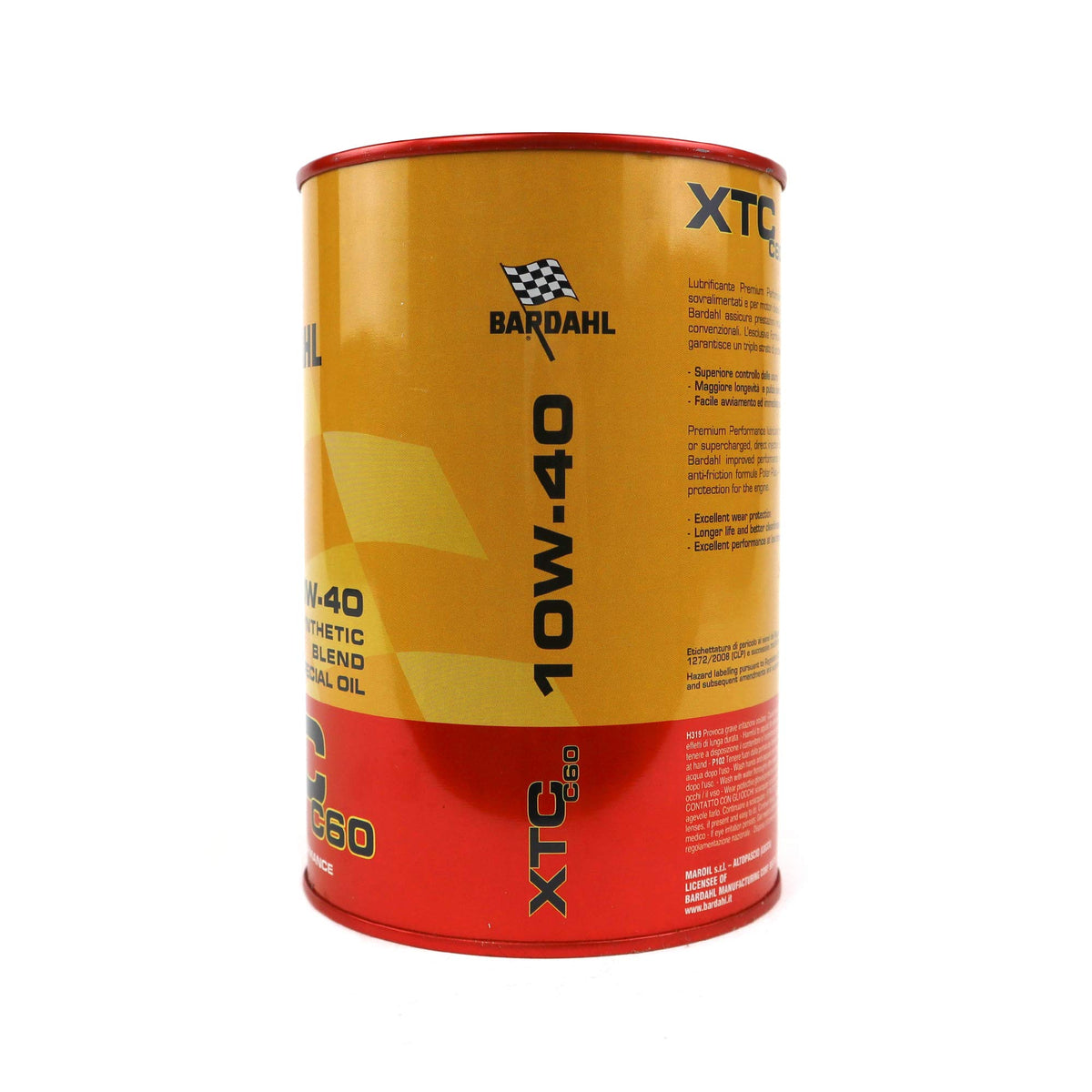 Bardahl - Olio Motore per Auto, XTC C60 10W40, Olio Lubrificante per Vetture non Equipaggiate di DPF o FAP, 1 Litro