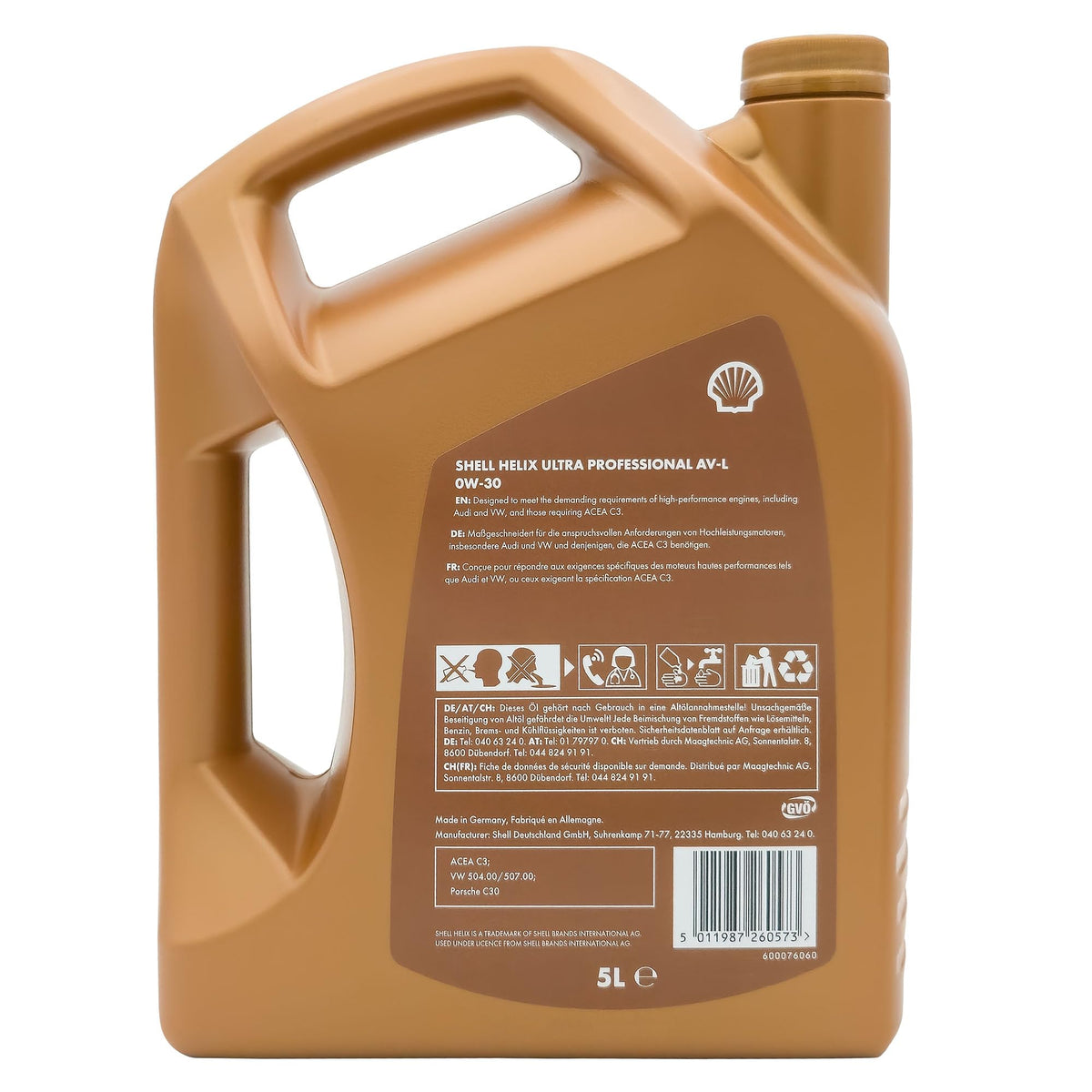 Shell Helix Ultra Professional AV-L – L 0 W-30, 5 Litre