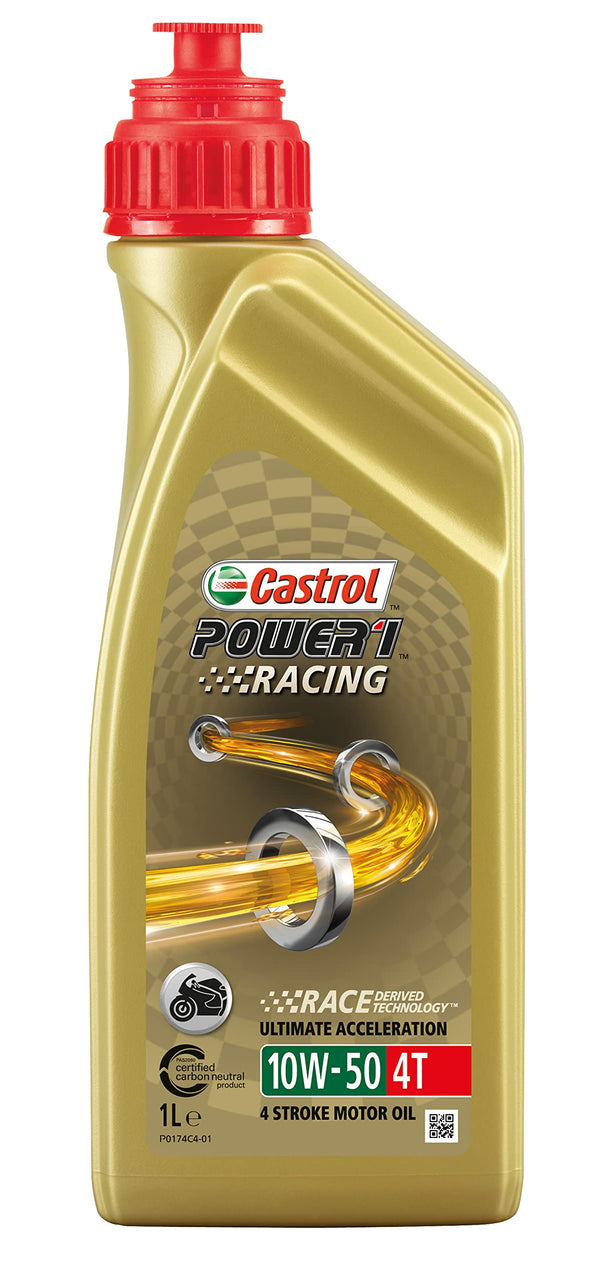 Castrol 14E94F Olio Castrol Power 1 Raging 4 T 10w50 1lt Lubrificante moto