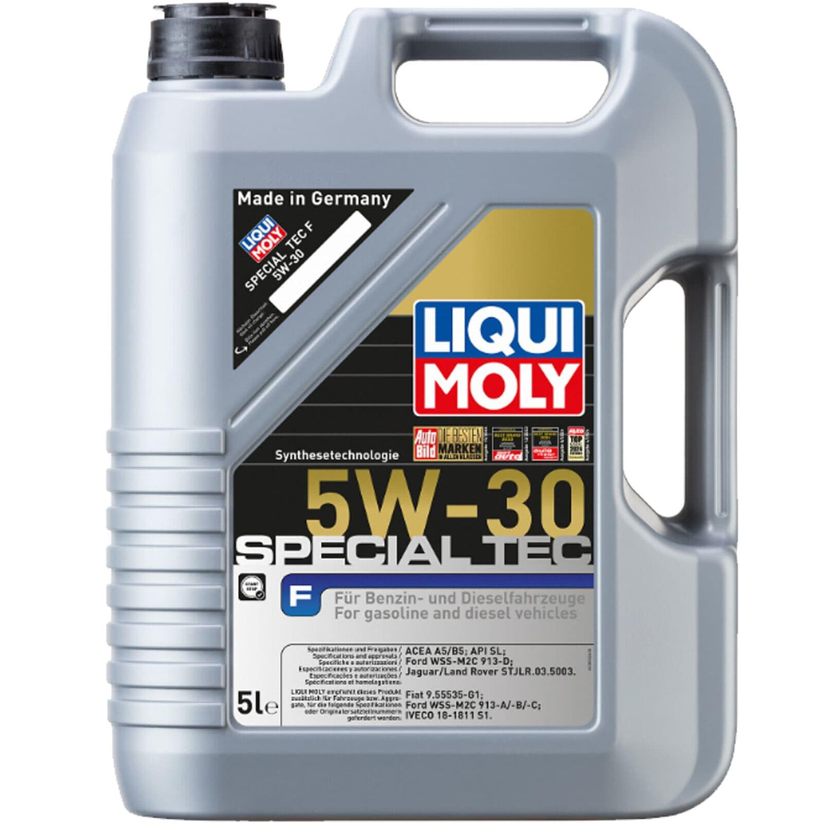 LIQUI MOLY Olio motore Special Tec 5W-30 Olio sintetico 5 L Compatibilità con RENAULT Clio 3 Hatchback BR0/1, CR0/1 Clio 2 BB0/1/2, CB0/1/2 Twingo 1 C06 Trafic 2 Furgonato FL, NISSAN