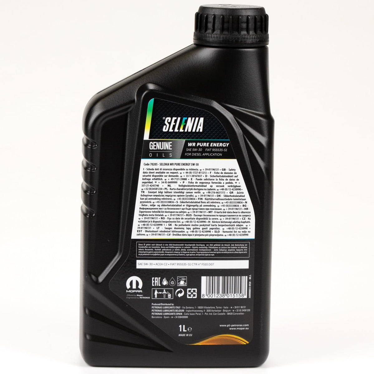 Olio Motore Selenia WR Pure Energy