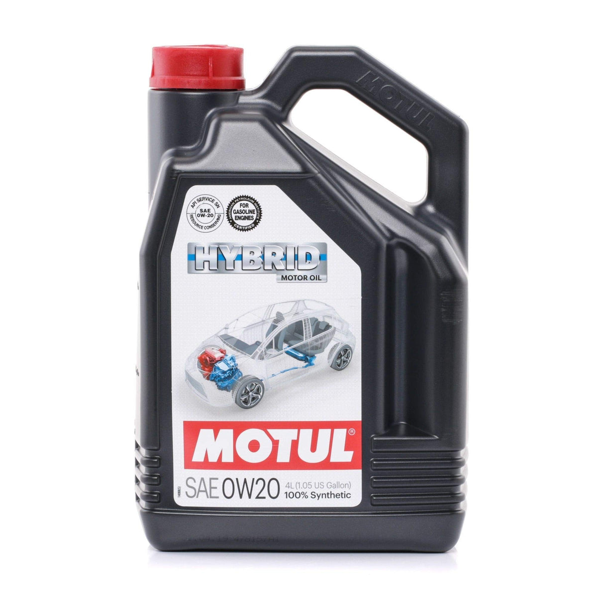 Motul 107142/74 Lubrificante 0W 20 Olio Motore, 4L Volume