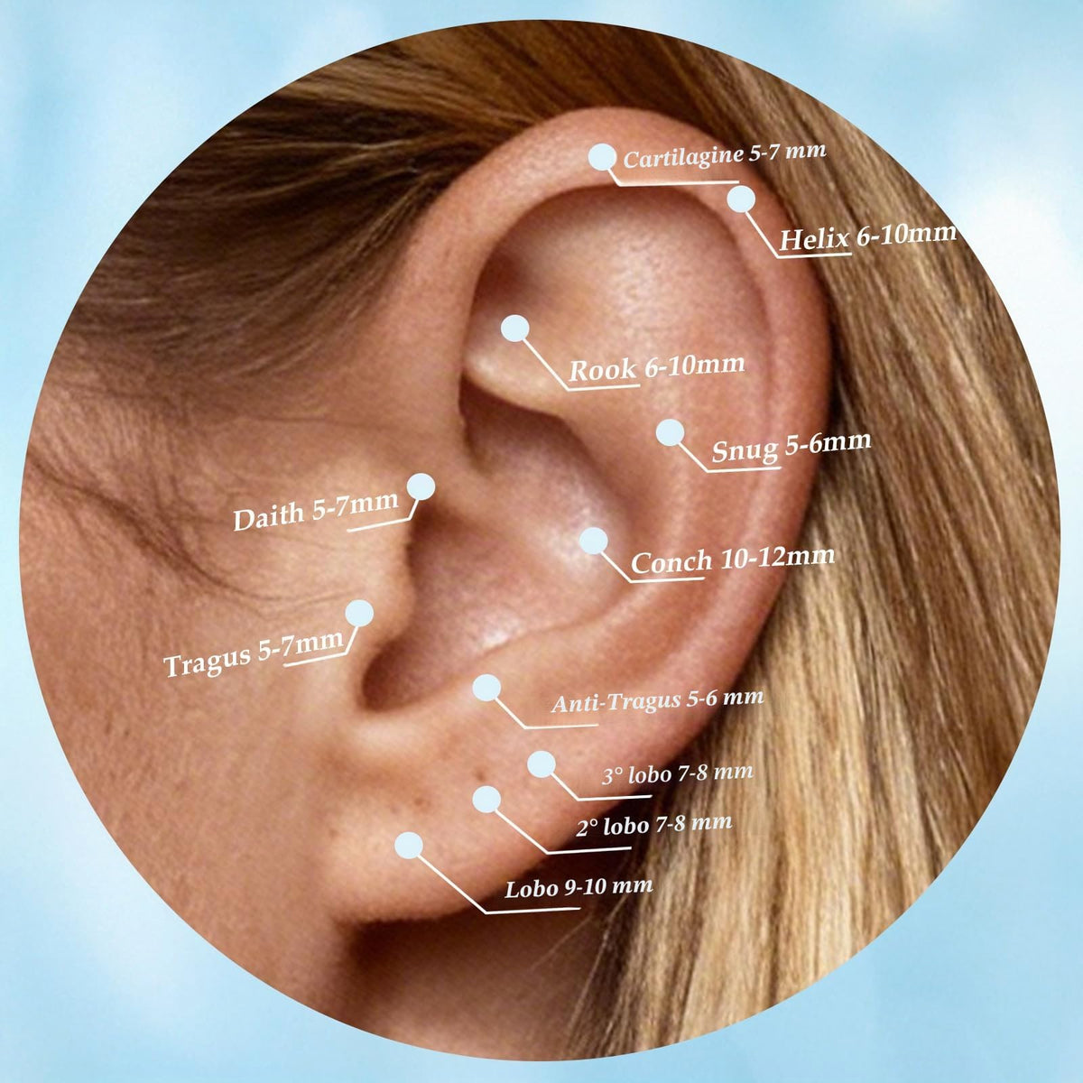 limerencia 18G Piercing al Corpo in Titanio,Piercing Labret per Donna Uomo,Helix Piercing con 6mm,8mm,10mm,per Trago, Elice, Naso,Cartilagine e Labbro